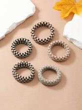 Load image into Gallery viewer, Checkered Print Hair Ties
