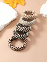 Load image into Gallery viewer, Checkered Print Hair Ties
